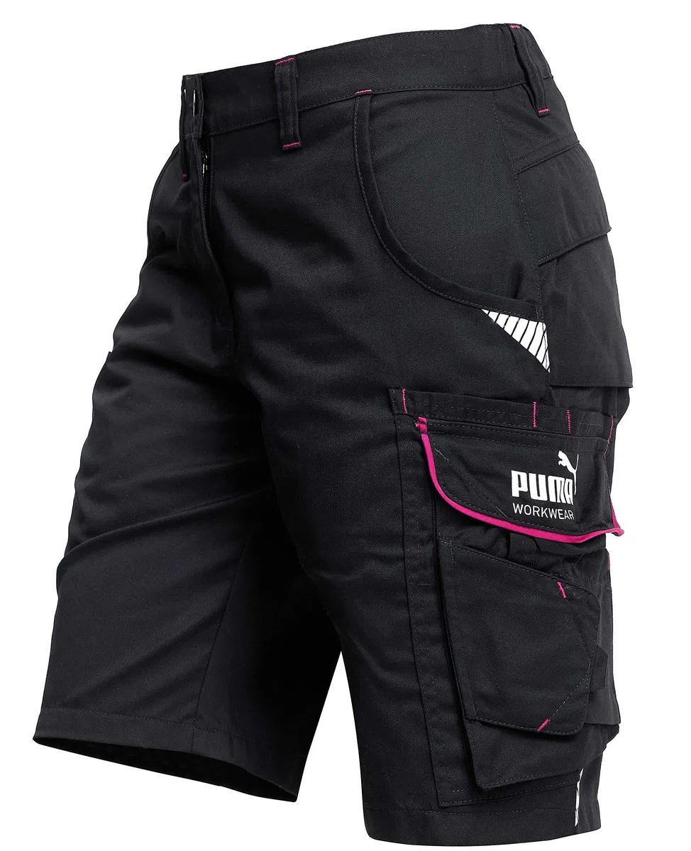 PUMA Workwear Precision X Arbeitsshorts - Kurze Arbeitshose Damen - Robustes, Flexibles Material - Cargohose mit vielen Taschen - Bequeme Passform - Ideal für Handwerk Heimwerk und Baugewerbe