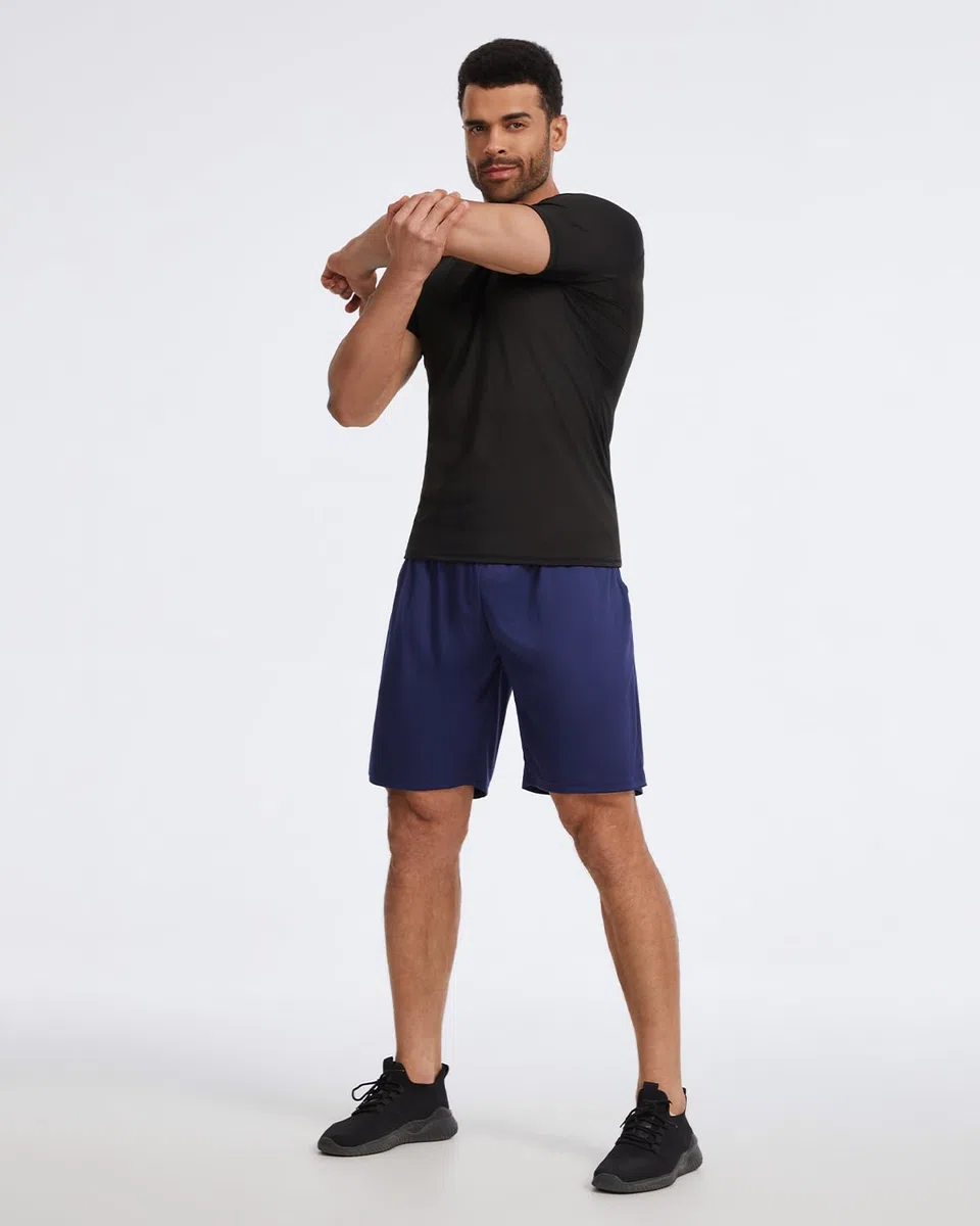 5er Pack Kompressionsshirt Herren Kurzarm,Funktionsshirt Schnelltrocknendes Atmungsaktive Sportshirt Männer Laufshirt für Workout Gym