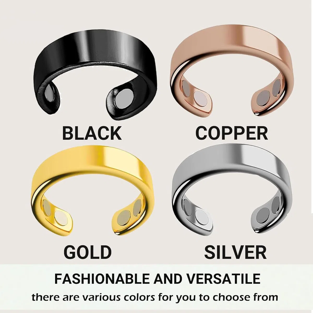 VitàlRing Magnetring Wechseljahre Ring, Migraine Relaxation, Abnehmen, Hormonelle Balance zum Angstgefühle Verbessert Dieschlafqualität, Fitnessring für Damen