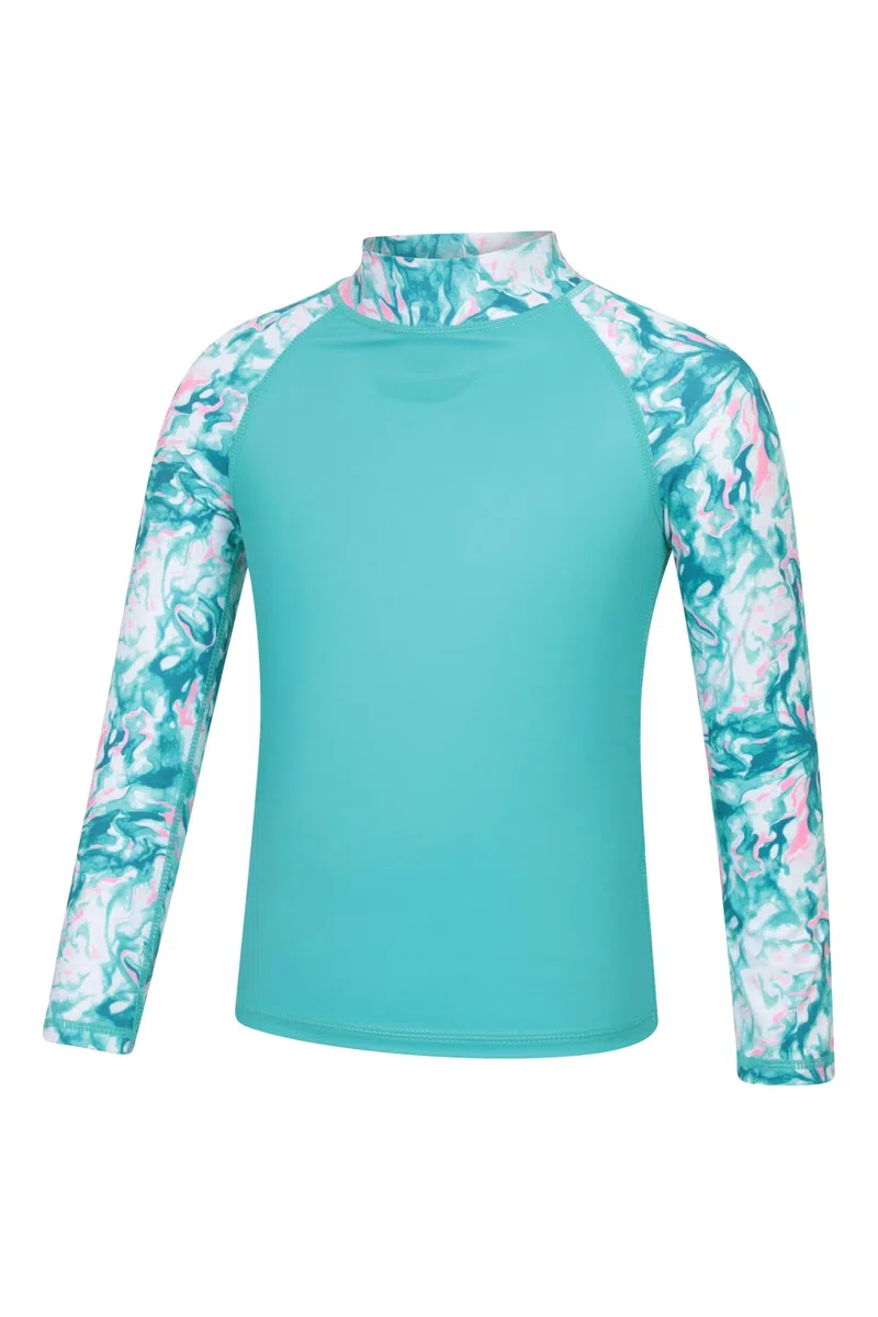 Mountain Warehouse Neoprenanzug Kinder - Langarm-Neoprenanzug mit UV-Schutz Rash Guard, Schwimmanzug für Jungen und Mädchen - Frühling, Sommer