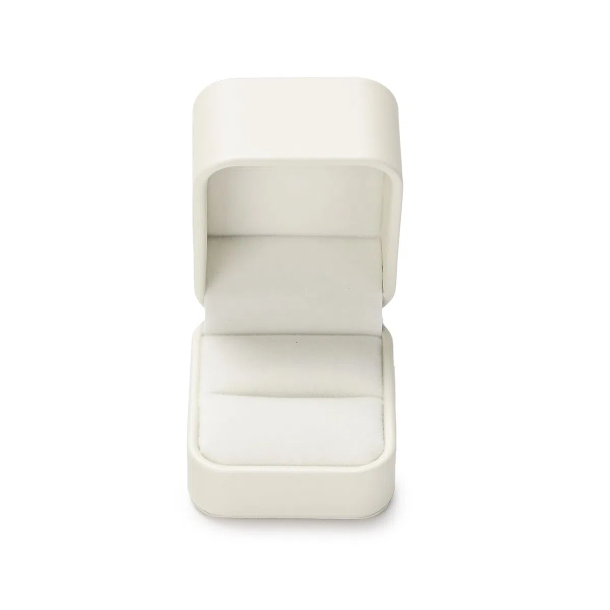 Oirlv PU Leder Beige Klassisch Ringbox Verlobungsring Box,Ringschatulle für Hochzeit,Vorschlags