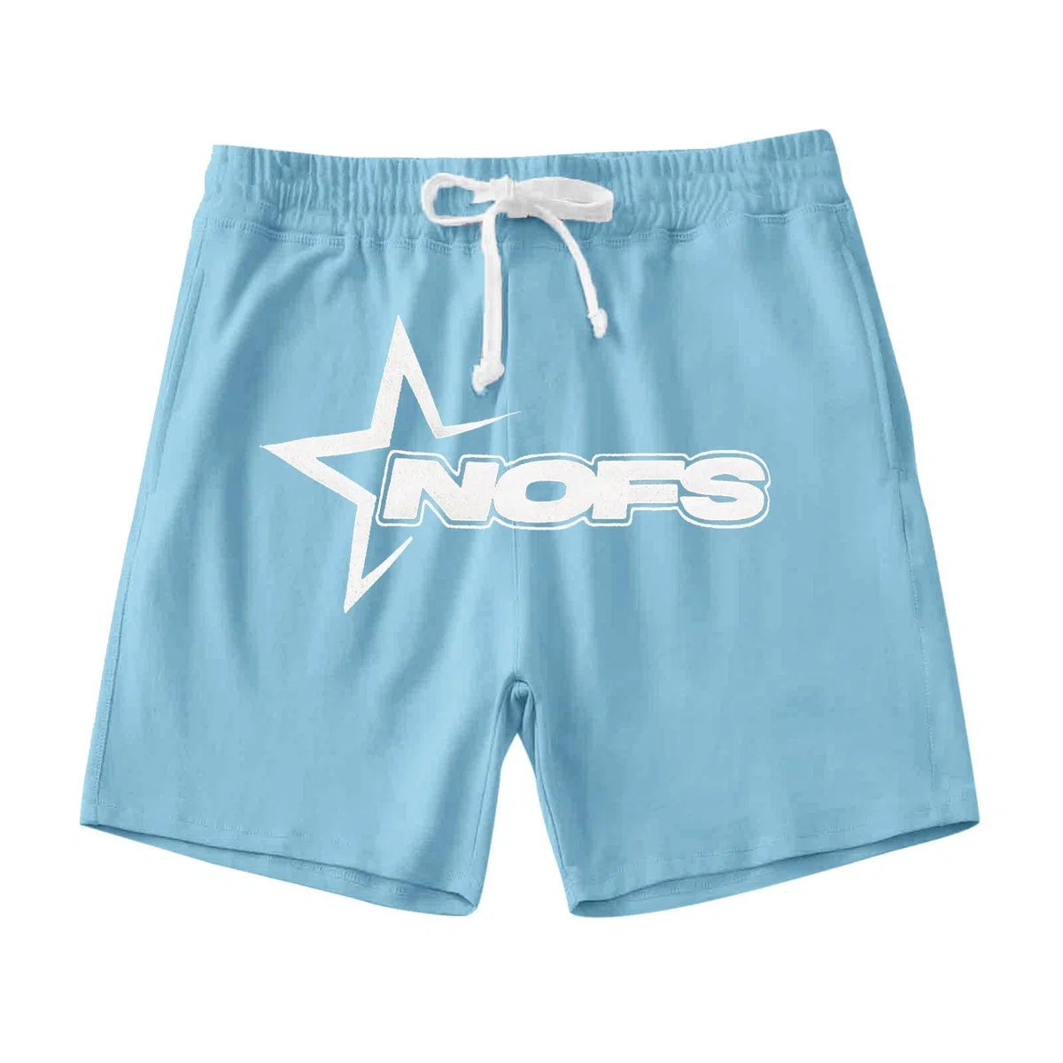 Herren NOFS Jogginganzug Buchstaben Druck Lose T-Shirt und Joggingshorts Sommer Hip Hop Streetwear Unisex Lässig Oberteile und Sportshorts 2-teilig Anzug Y2K Shorts Set Jogger Tracksuit Freizeitanzug