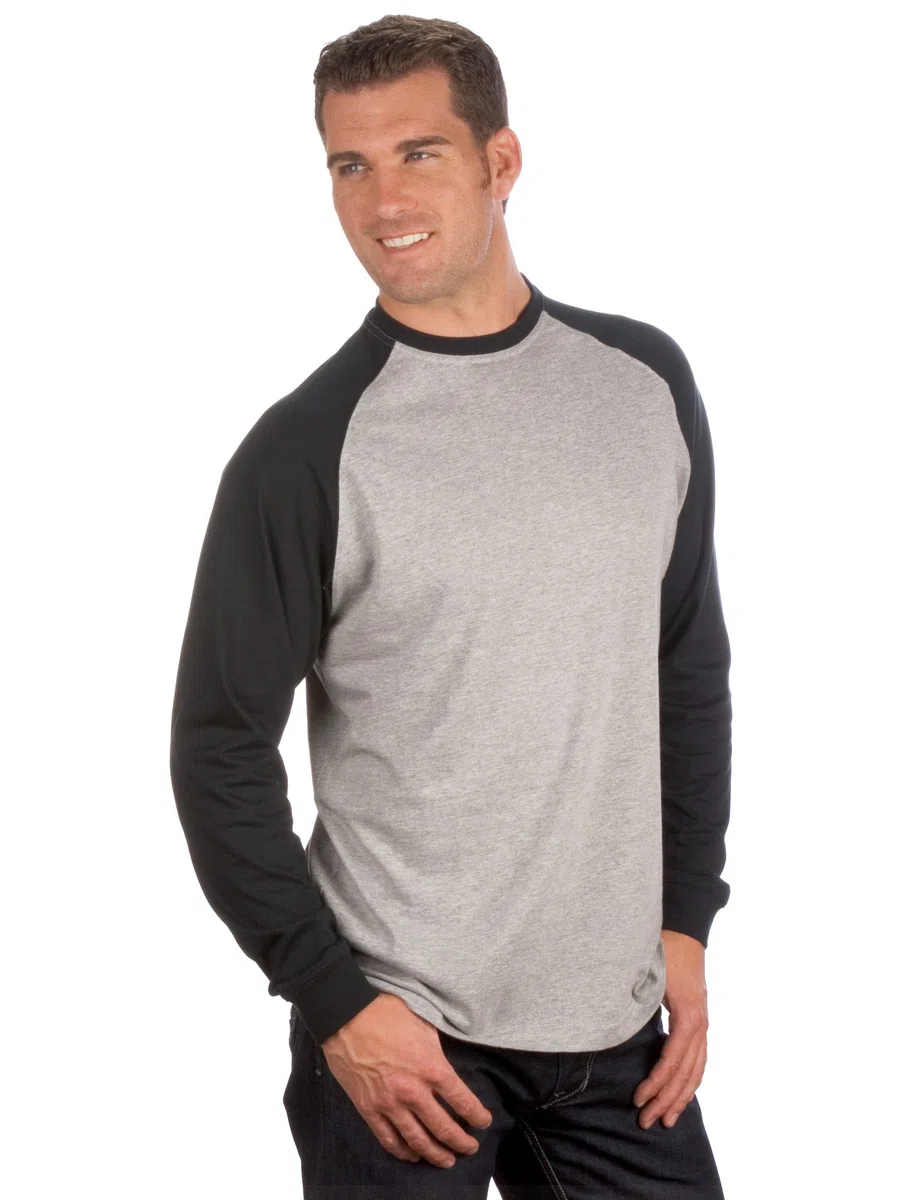 Langarm Baseball Shirt Gr. S - 5XL