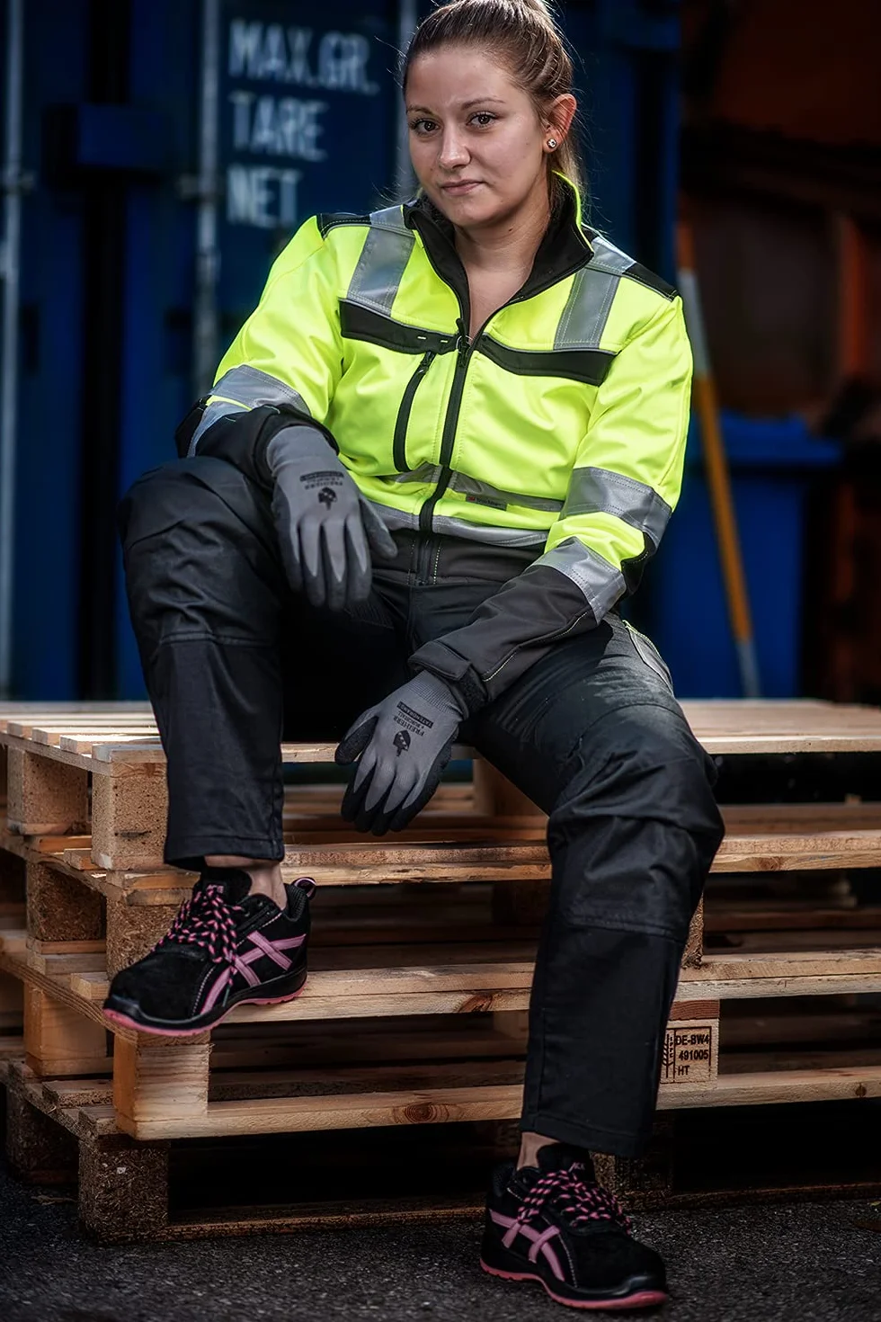 ACE Aurora S1-Arbeitsschuh - modischer Sicherheitsschuh mit Stahlkappe für Damen - super leicht