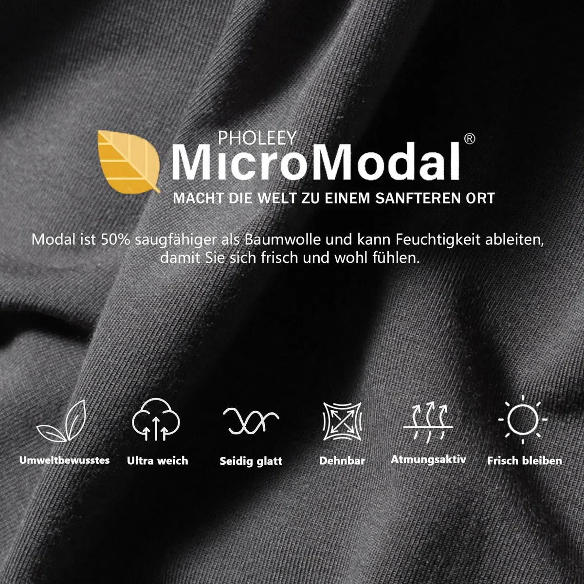 PHOLEEY Unterhosen Männer Slip Unterwäsche Herren Micro Modal Slips Niedrige Taille Weiche Atmungsaktive 3er-Pack