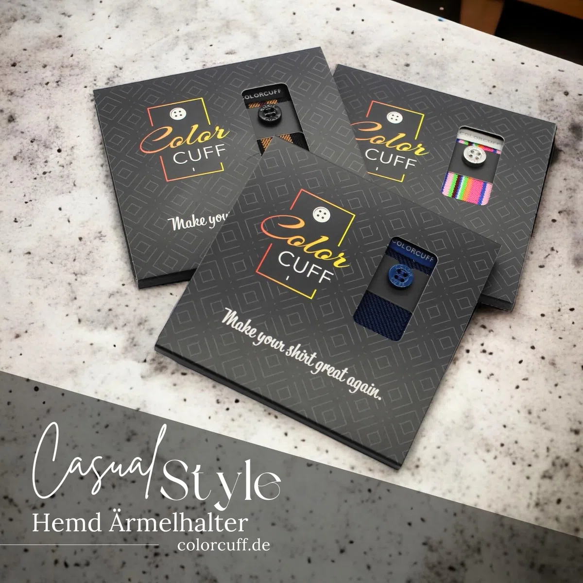 Manschettenhalter - Ärmelhalter für Männer mit Stil - Hemdhalter - Langarmhemd - Freizeithemd - Geschenk für Männer