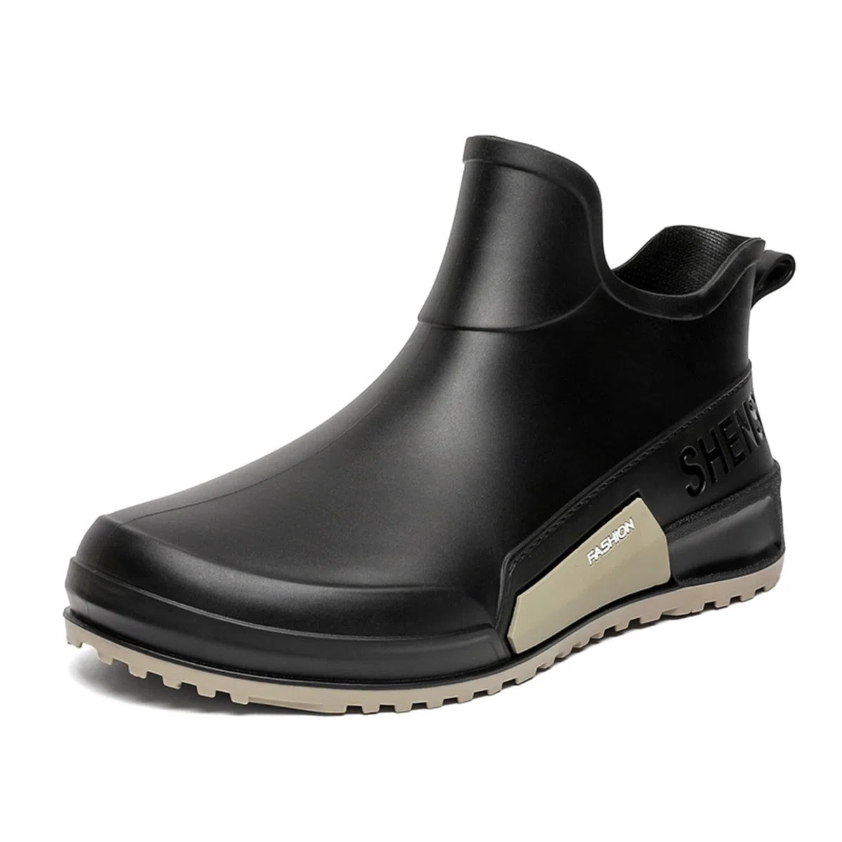 Gummistiefel Damen Halbhoch Wasserdicht, Regenstiefel Damen Kurz Stiefeletten Rutschfest Regenschuhe Atmungsaktive Leichte Arbeitsschuhe Paare Schlupfstiefel Bequem Trekkingstiefel Mode Regenboots