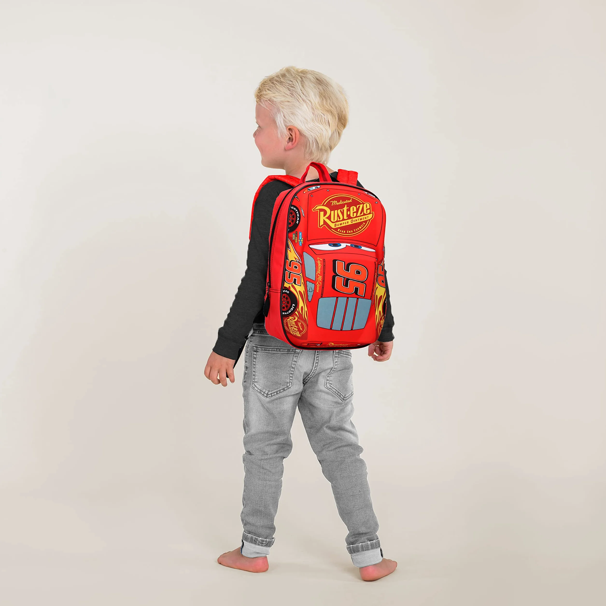 Disney 760-8462 Piston Cup Champion Cars Lightning McQueen 3D Effekt Rucksack, 31 cm