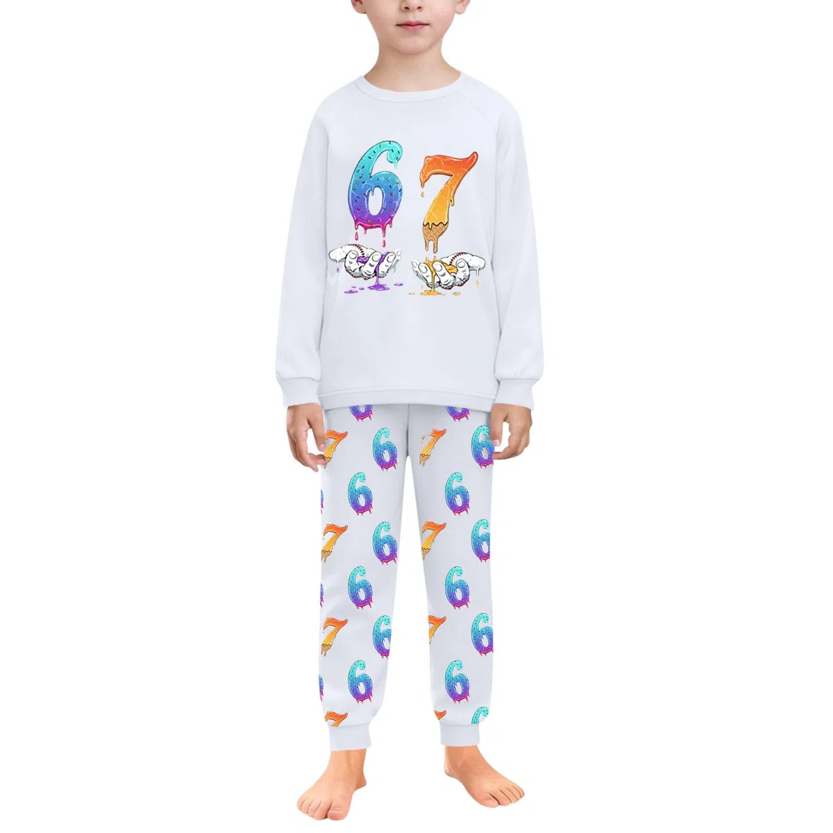 Jogginganzug Kinder mit 67 Drucke Trainingsanzüge für Jungen 2 teiliges Set Rundhalsausschnitt Kapuzenpullover und Jogginghose Set Frühling/Herbst Jogginganzüge Mode Lässige Trainingsanzug 5-16 Jahre