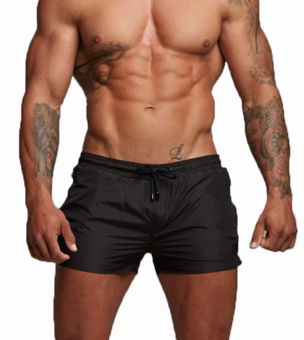 Badehose für Herren Schnelltrocknend Badeshorts Kurz Herren Badehose Männer Schwimmhose Boxer Kurze Hose Schwimmshorts mit Reissverschluss