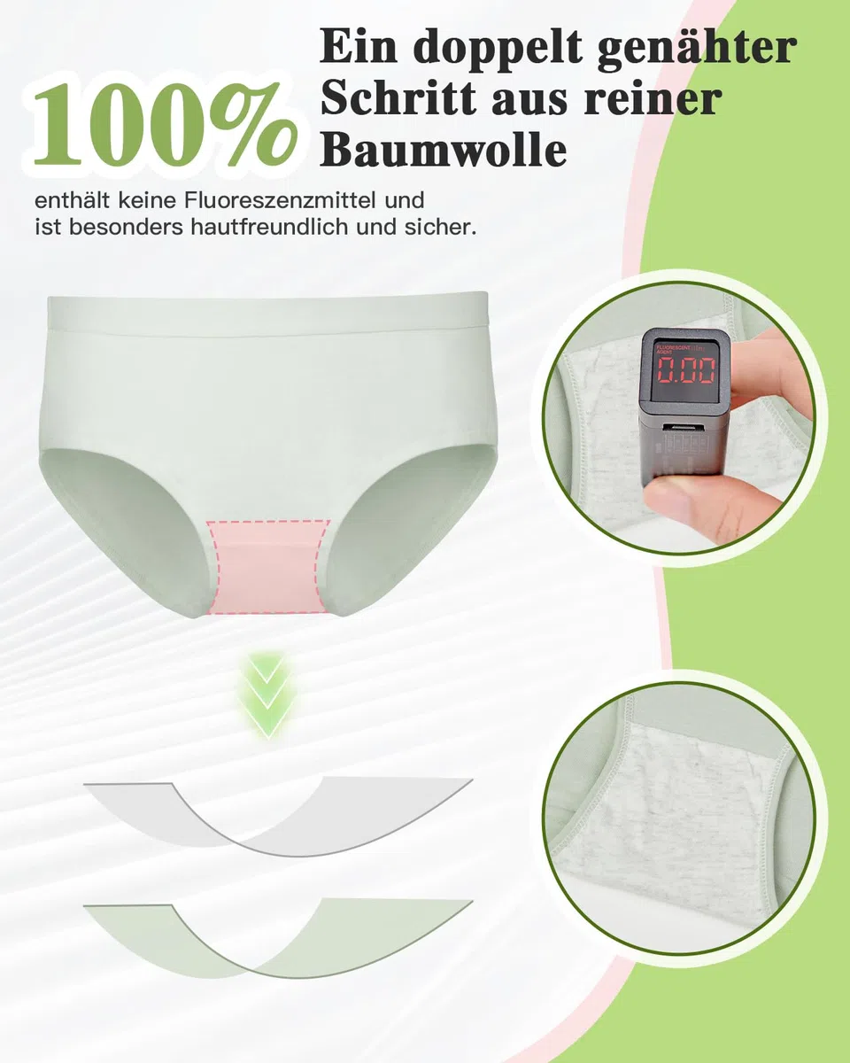 Unterhosen Mädchen Baumwolle 140-176 Weiche Mittlerer Bund Schlüpfer für Teenager 10-16 Jahre für Schule & Zuhause 8er Pack