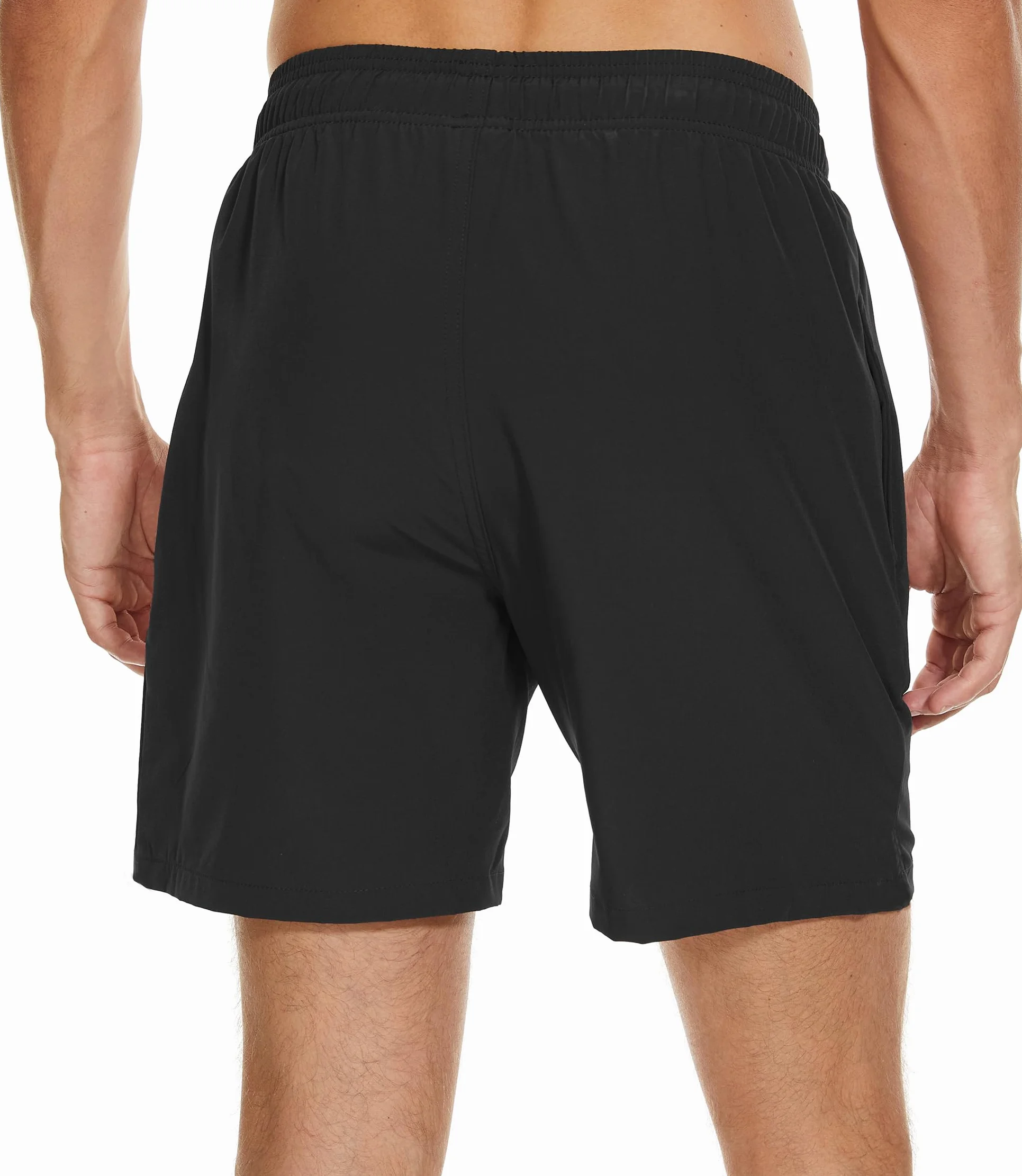 Badehose Herren Badeshorts 2-in-1 Schnelltrocknend Badehose für Herren Badehosen Schwimmhose Männer Badehose mit Innenhose und Reißverschlusstaschen