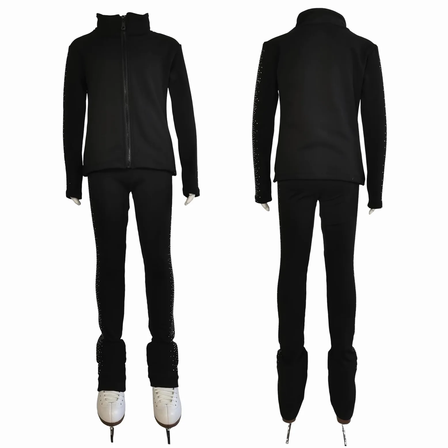 LIUHUO Eiskunstlauf-Trainingshose Fleece warm Damen Mädchen