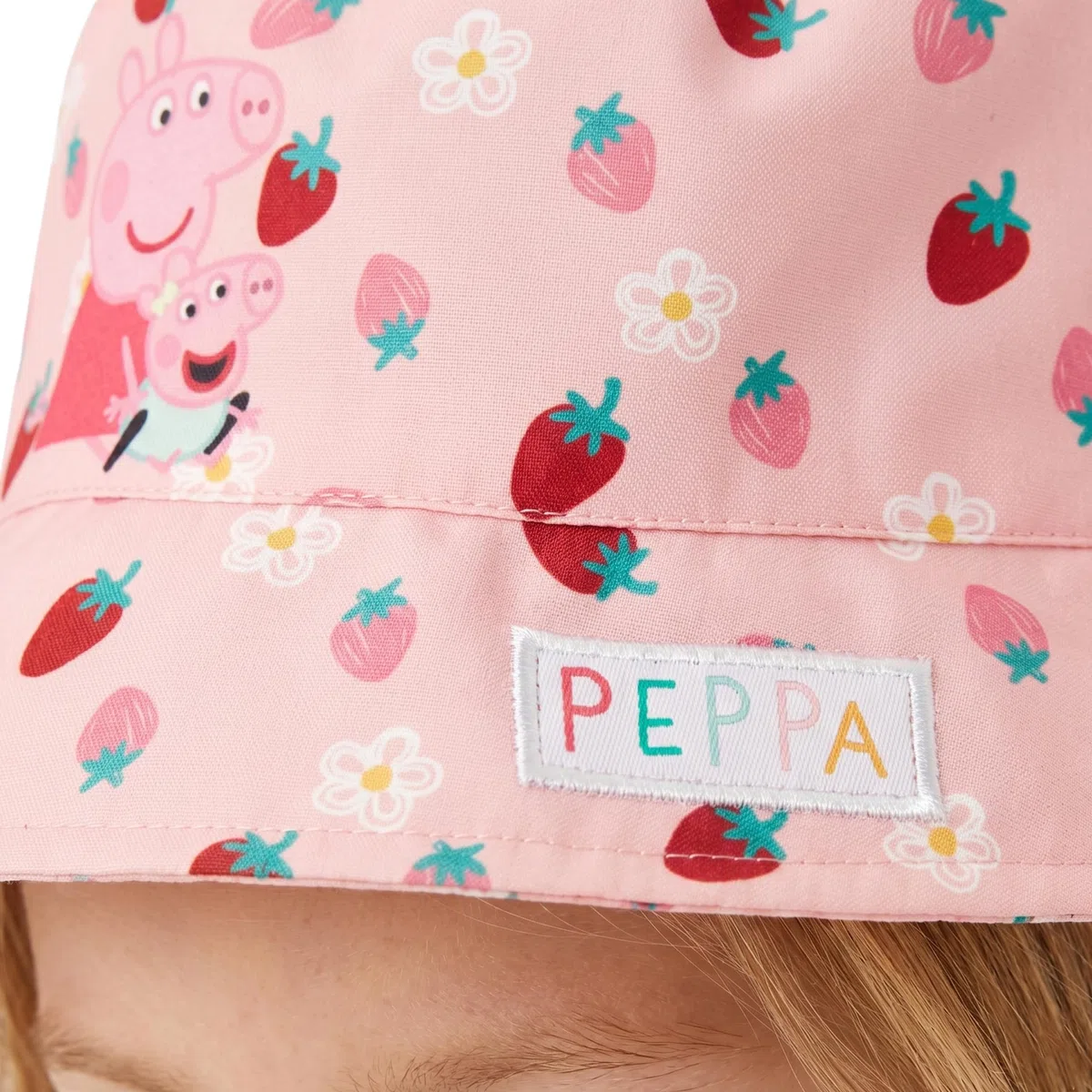 Peppa Pig Fischerhut für Mädchen, Peppa Und Evie Sommermütze Kinder, Sonnenhut Mädchen Für Den Sommer Einheitsgröße, One Size