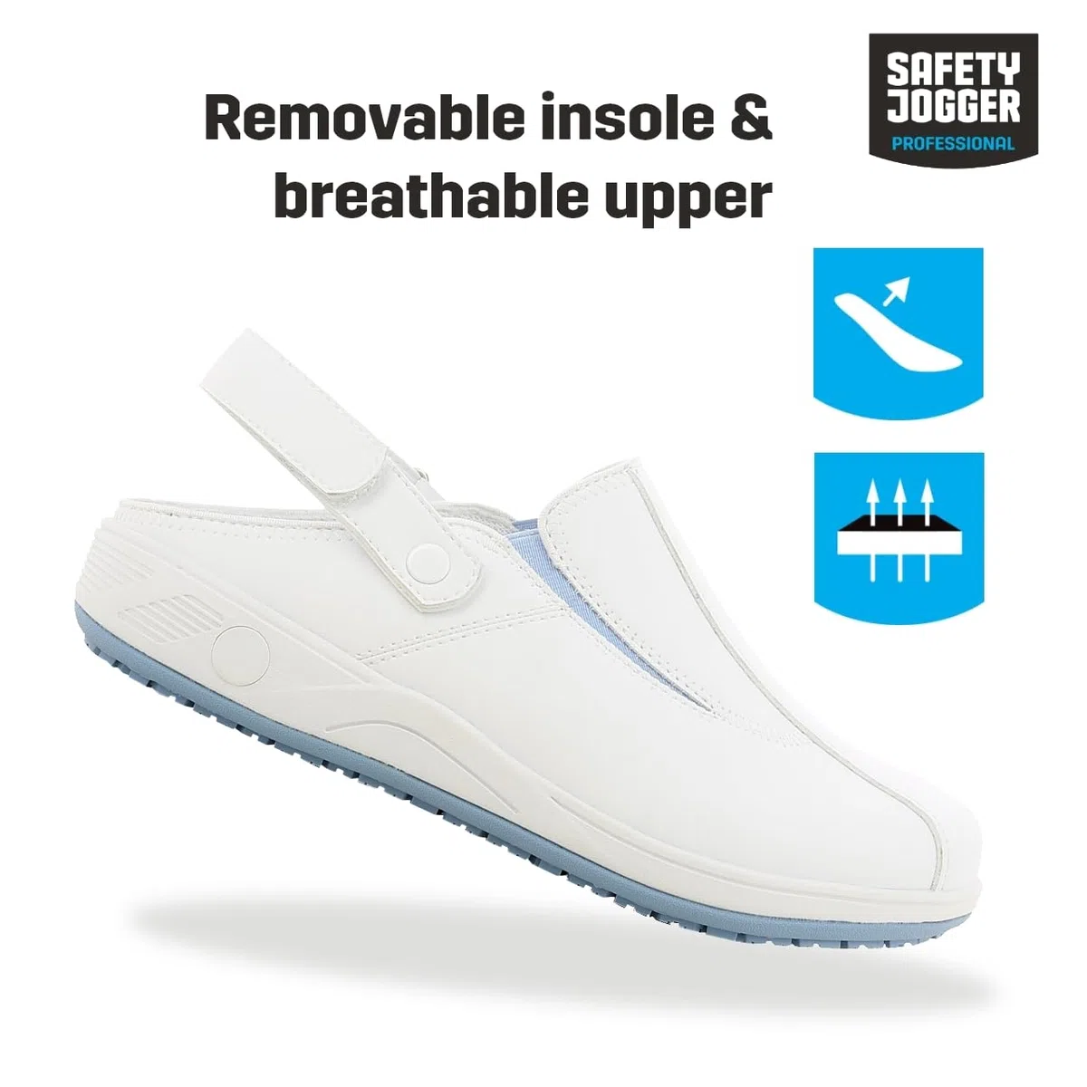 SAFETY JOGGER Arbeitsschuhe Clogs Damen - CARINNE - Pflegeclogs, Berufsschuhe Clogs