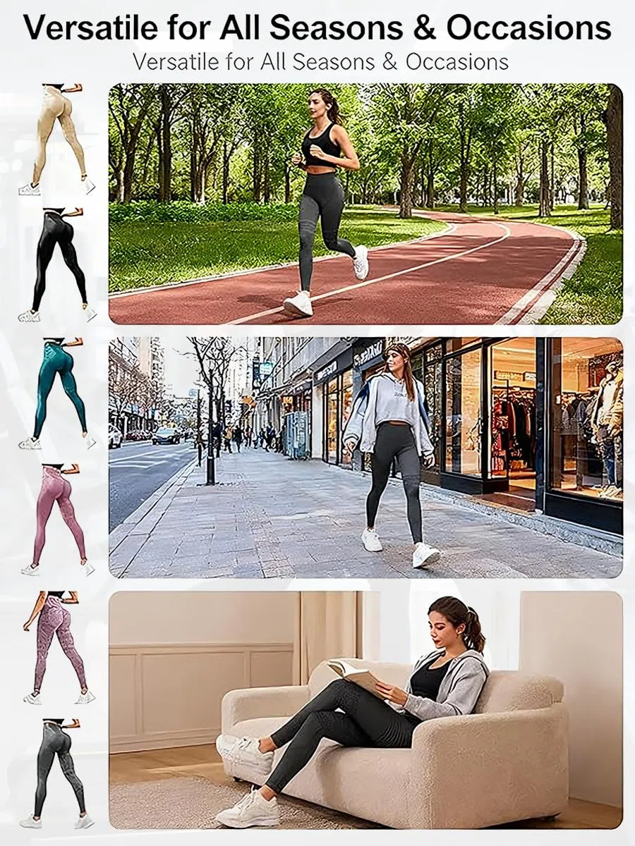 3D Kompressionsleggins Damen Lipödem Leggings Anti Cellulite Leggings Kompression High Waist Push Up Hosen Yoga Fitnesshose Lange Sporthose
