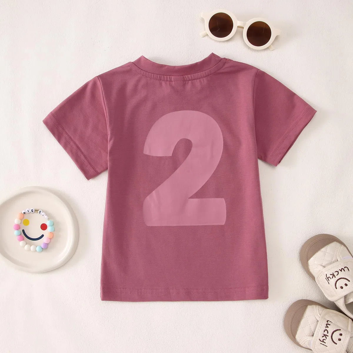2. Geburtstag T-Shirt für Mädchen “I'm Two Cute” Drucker Shirt Zweiter Geburtstags Shirts Geburtstagsfeier Kleidung Sommer Kurzarm Top Weiches Rundhals Tshirt 2 Jahre Kinder Outfi