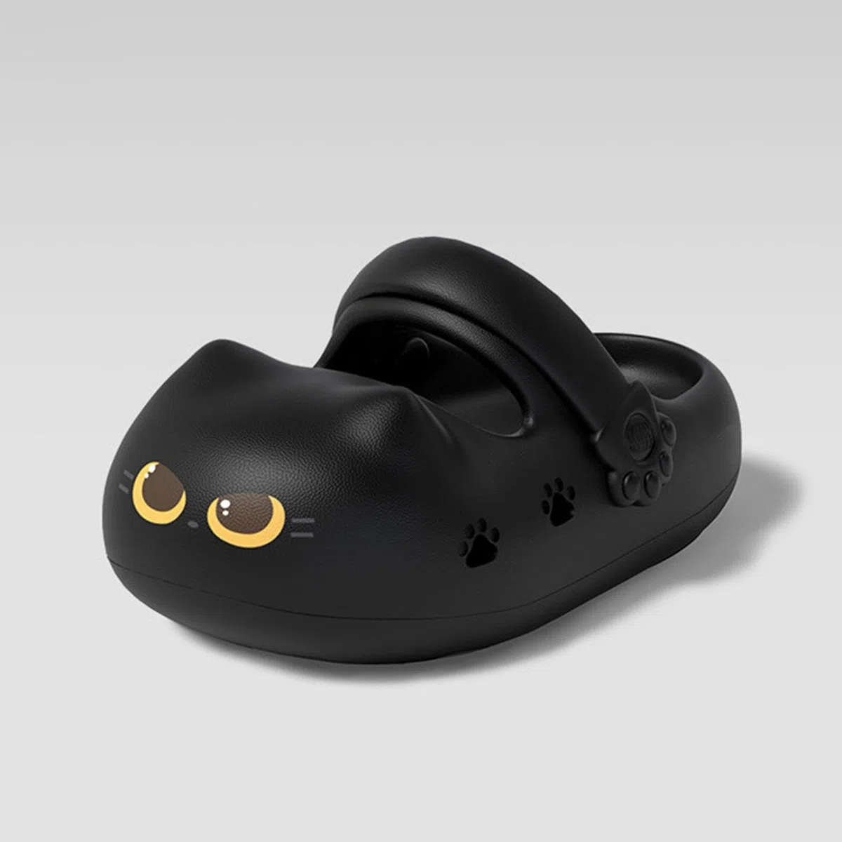 Clogs Damen 3D Katze Gedruckt Gartenclogs Plateau Pantoletten Geschlossen Vorne Sommer Rutschfest Slipper Fußgewölbestütze Hausschuhe Süße Katzenpfoten Badeschlappen Weich Leichte Strand Schlappen