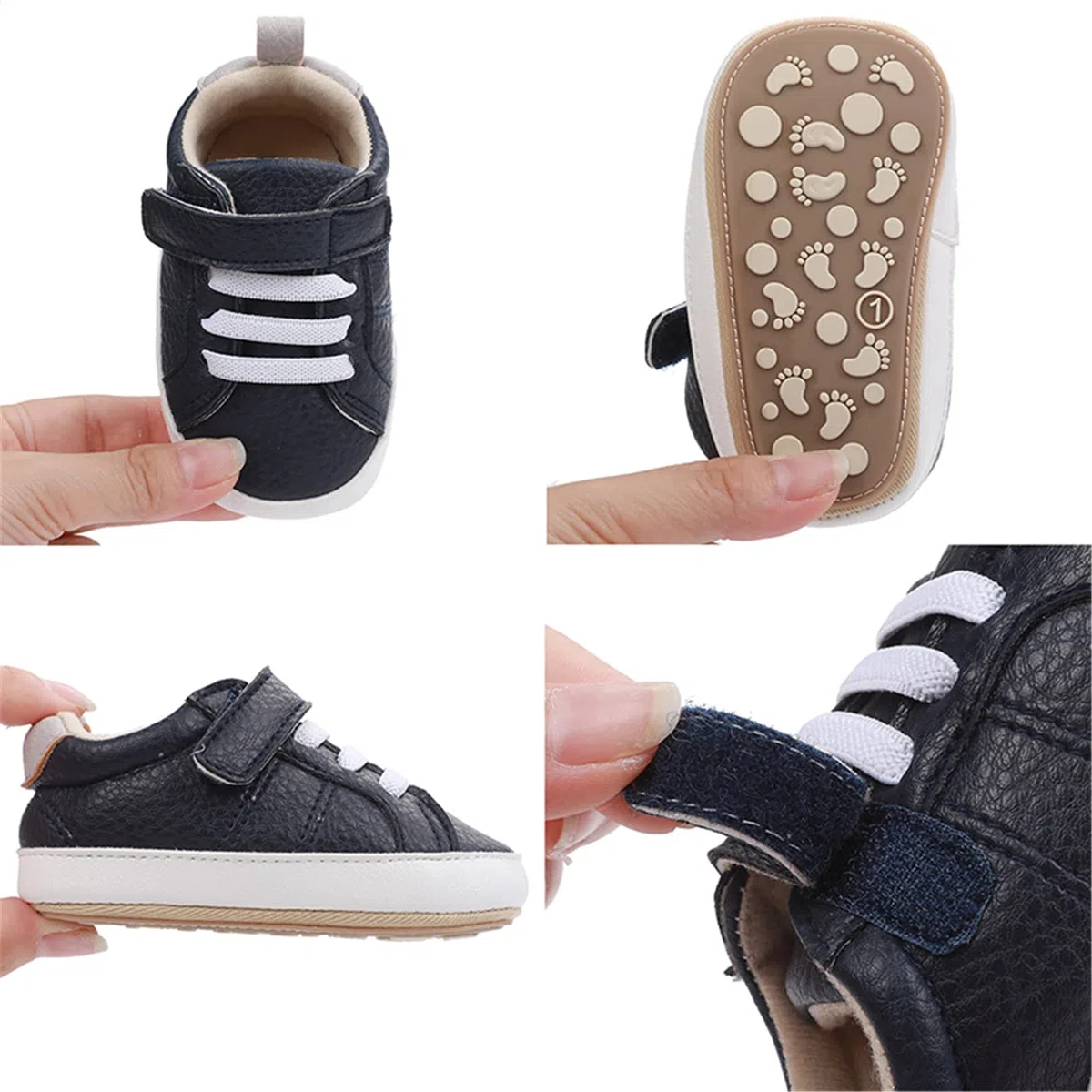 RVROVIC Baby Jungen Mädchen Sneaker Anti-Rutsch Oxford Loafer Flats Säugling Kleinkind PU Leder Weiche Sohle Baby Schuhe