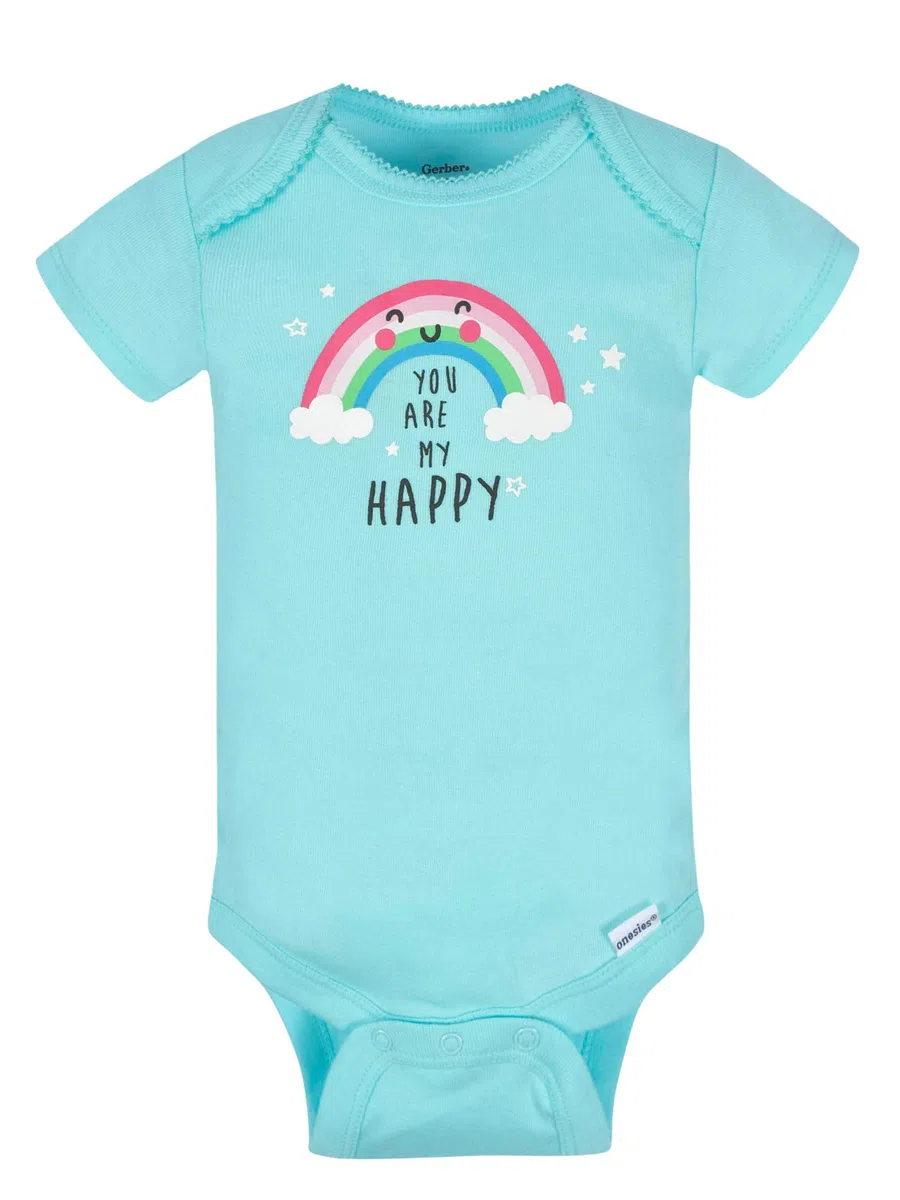 Gerber Unisex Baby 8-pack Short Sleeve Onesies Bodysuits Short Sleeve Onesies Bodysuits (8er Pack)