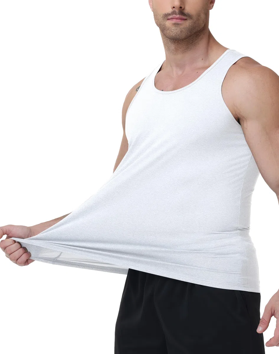Hioutdoor 3er Pack Muskelshirts Herren Fitness Tank Top Ärmelloses Shirt Muscle Workout Quick Dry Atmungsaktive Schnelltrocknend Gym Laufshirt Sommer Sleeveless Sportshirt