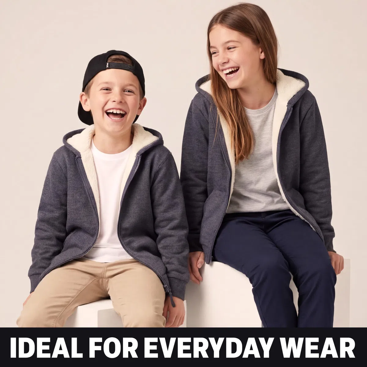 CityComfort Pullover Mädchen mit Fleece-Futter und Kapuze, Fleecejacke Kinder Mädchen Zipper Hoodie 5 bis 15 Jahren - Kinder Geschenke