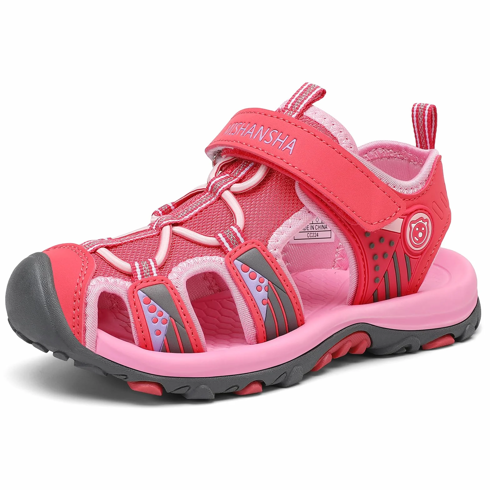 Mishansha Geschlossene Mädchen Sandalen Sommer Atmungsaktiv Gr.24-39 | Geschlossen, Kinder Sommerschuhe, Trekkingsandalen, Outdoor, Rutschfest