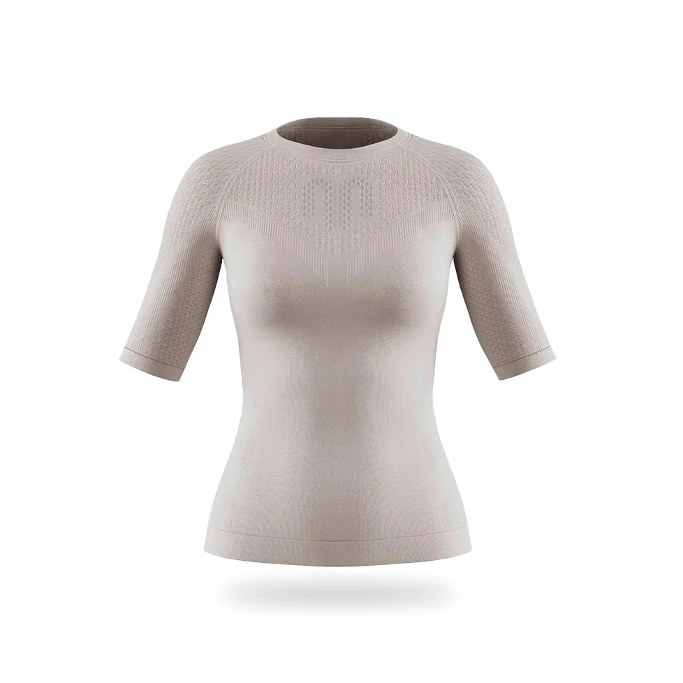 BAUERFEIND Kompressions-Shirt „Sports Compression Shirt Short Sleeve“, Kurzarm-Shirt für Damen, Für verbesserte Durchblutung der Torso- und Armmuskulatur, Polyamid/Elasthan