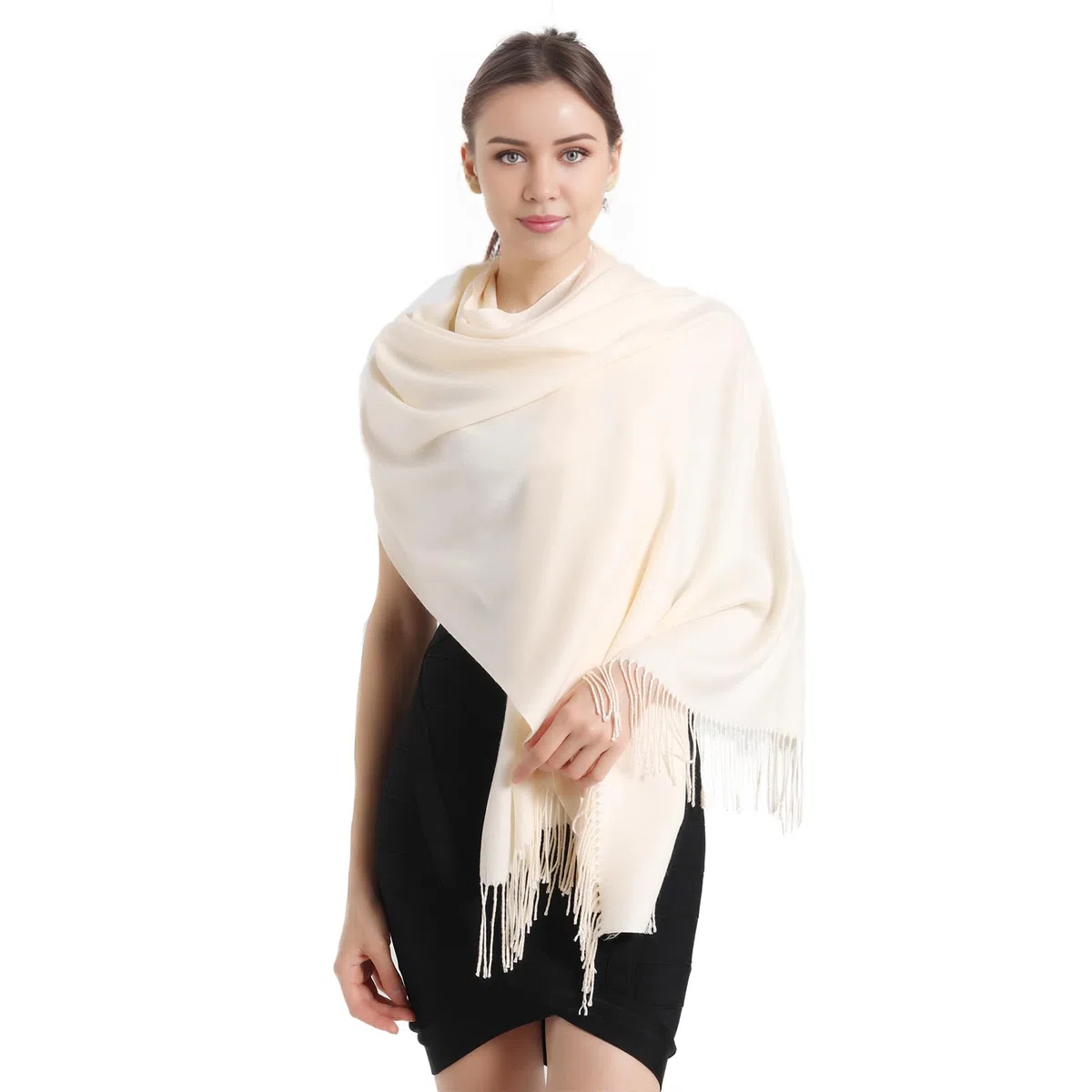 vimate Damen Pashmina Stola und Schal, Soft Tücher und Wickel für Abendkleider Pashmina Schals tücher für Frauen Blanket Scarf