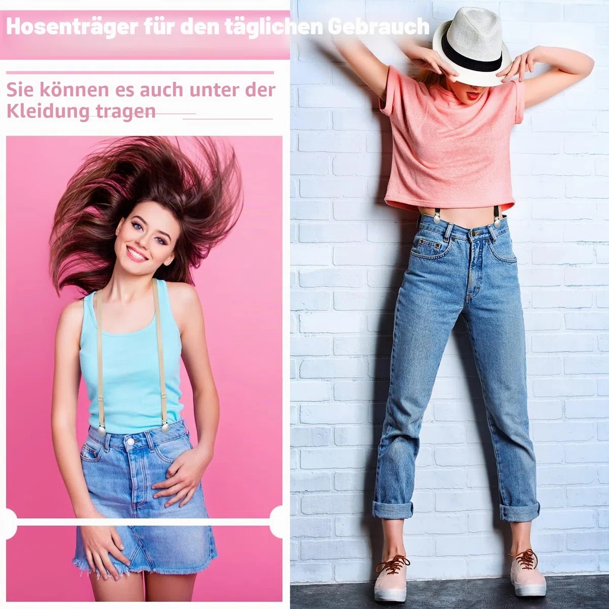 Sintege Damen Suspenders Hosenträger