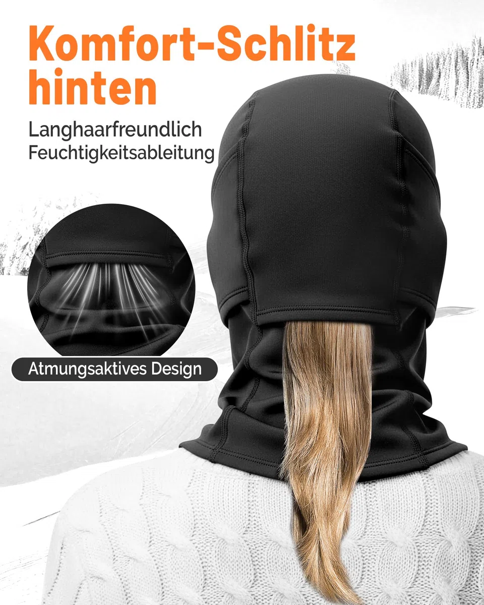 GXCROR Sturmhaube Balaclava Skimaske – doppellagig, Winddicht & warm für Winter, Motorrad, Ski, Unisex