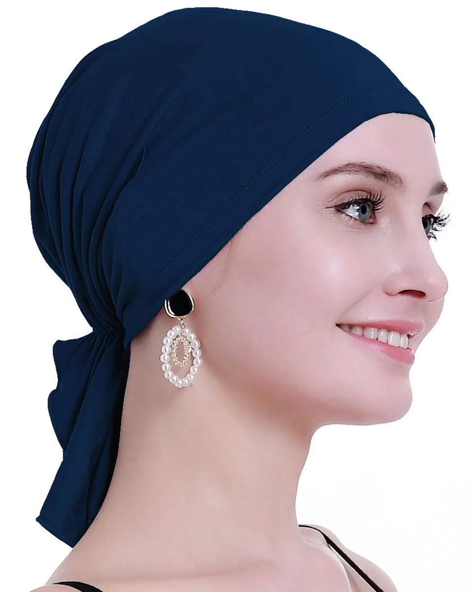 OSVYO Bambus Chemo Kopftuch für Frauen mit Haarausfall - Krebspatienten kopfbedeckung Turban in Versiegelter Verpackung