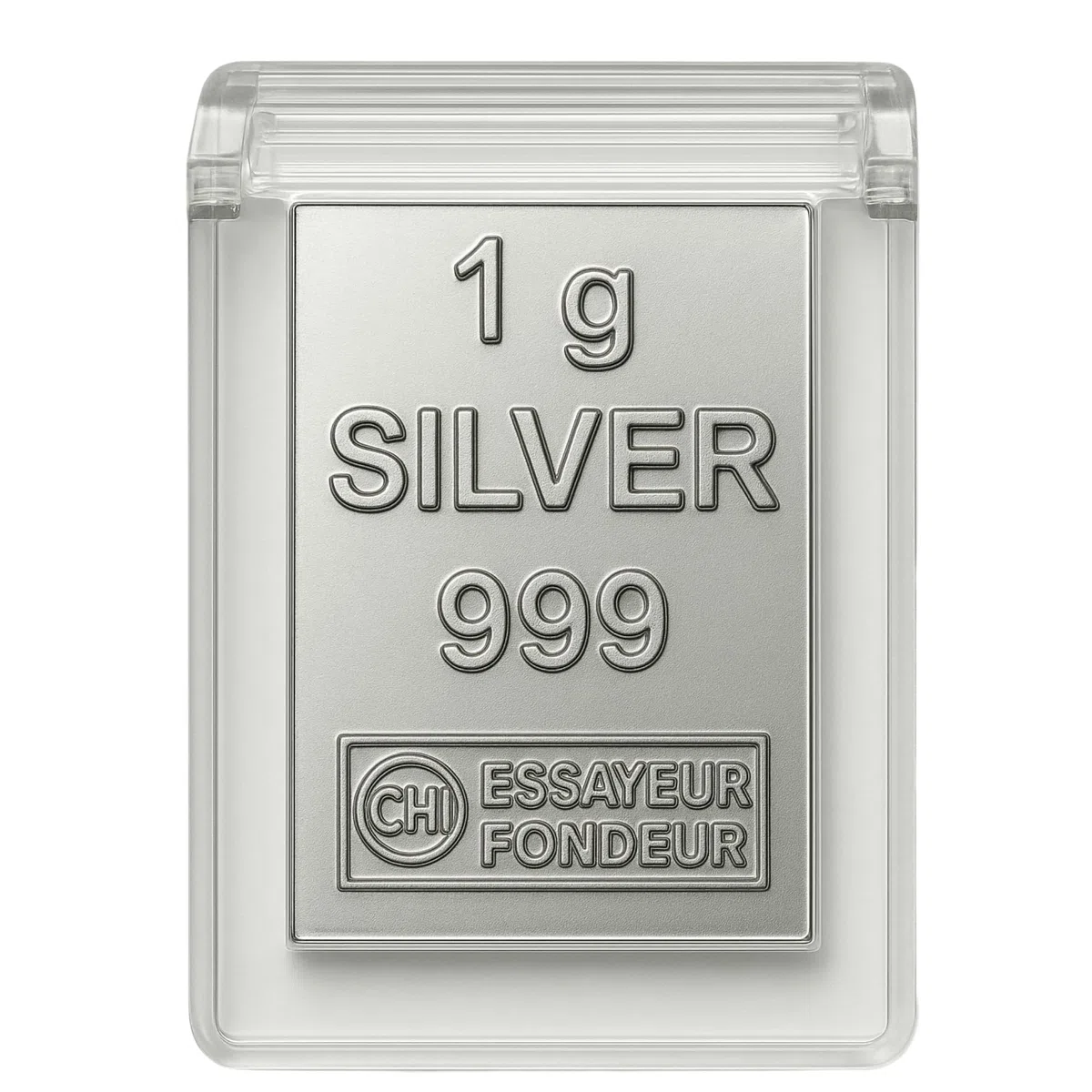 Silber als Geschenk - Silberbarren 1g in hochwertiger Kapsel + Echtheitszertifikat Feinsilber 999
