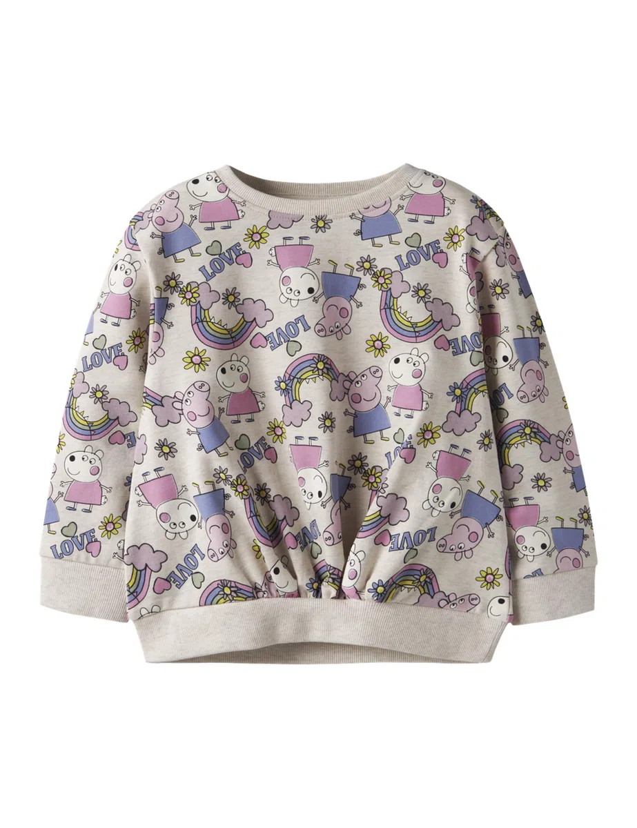 NAME IT Mädchen Nmfdarma Peppa Nreg Sweat Bru Cplg