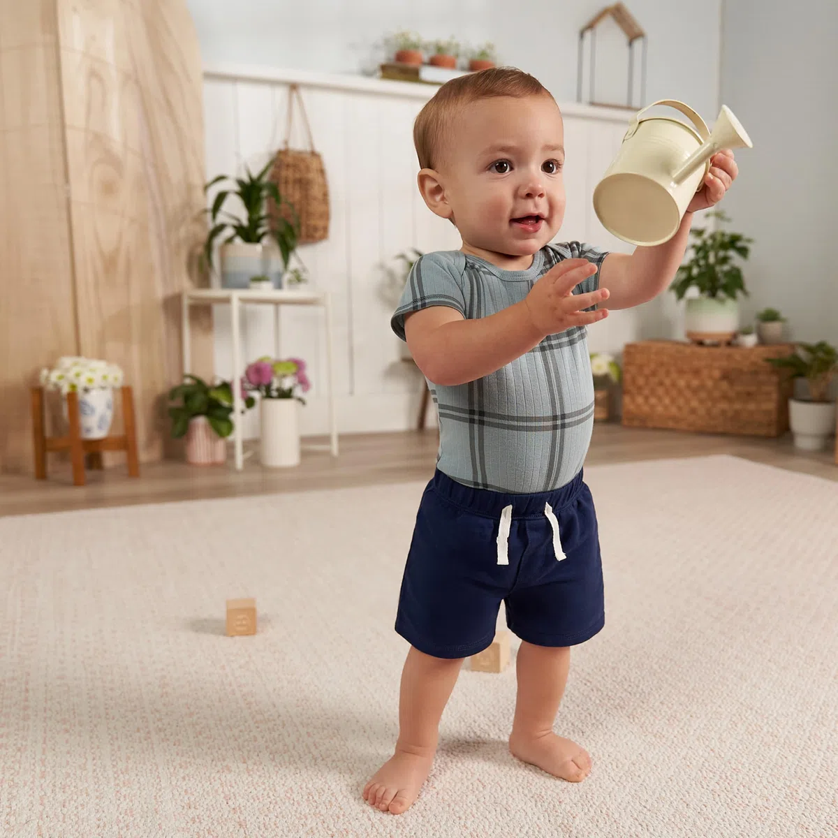 Gerber Baby - Jungen Lässige Shorts Toddler 3-Pack Pull-on Knit Shorts