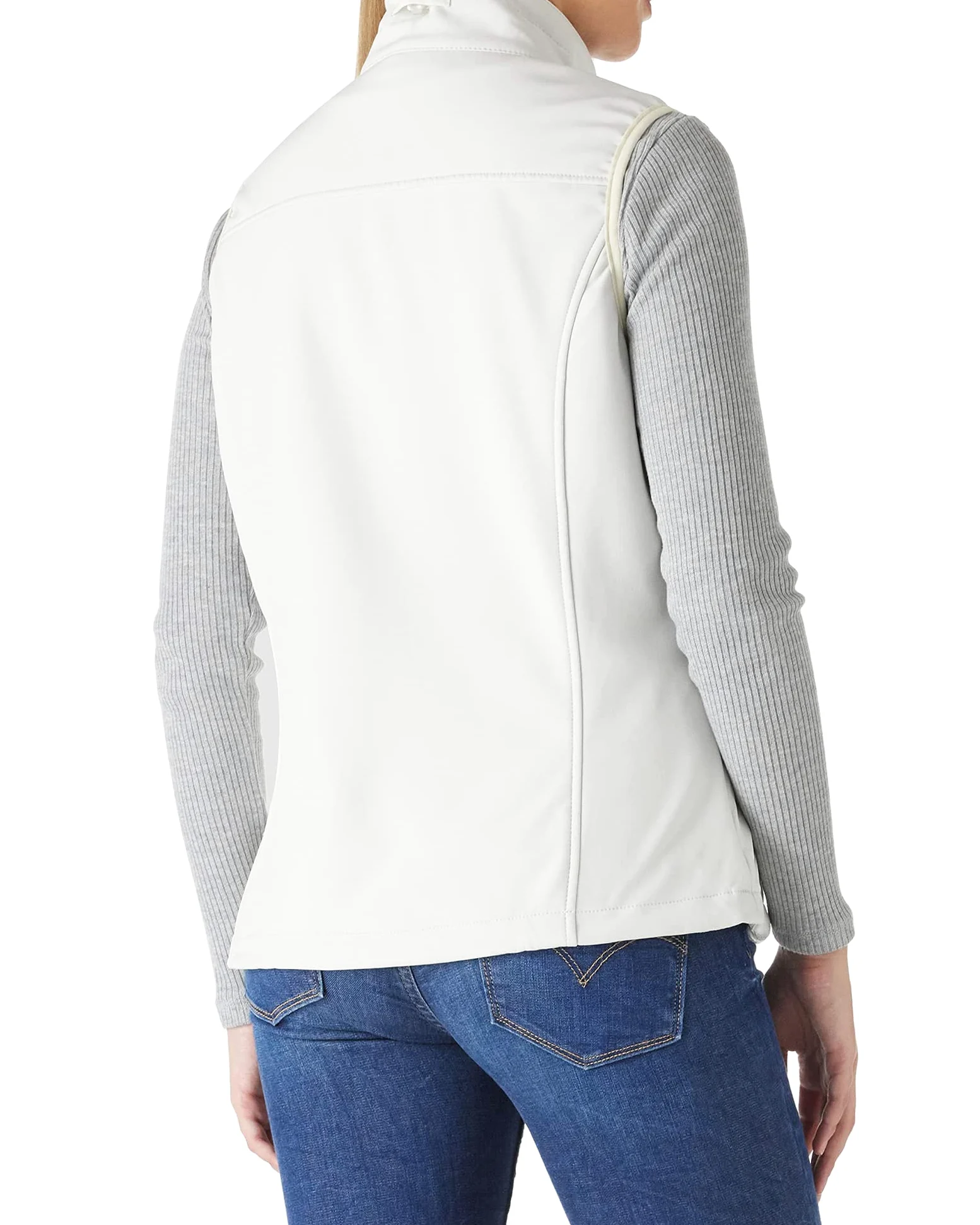 Outdoor Ventures Damen Sport Softshell Weste Leichte Ärmellose Jacke Frauen Gilets Winddicht Warm Fleece Gefüttert Laufweste für Golf Wandern Camping