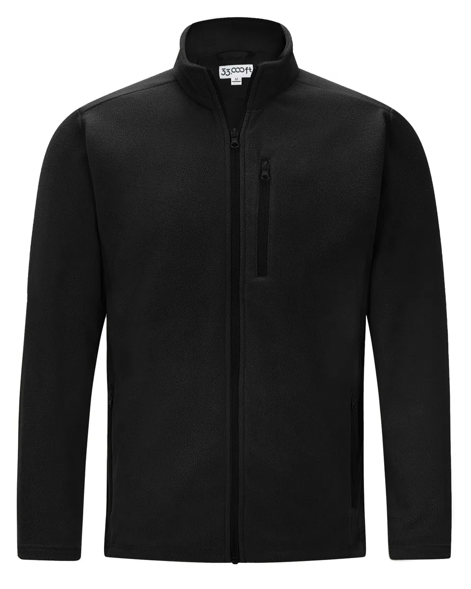 Herren Fleecejacke Stehkragen Warm Jacke Männer Leichte Strickjacke Übergangsjacke Outdoor Sweatjacke