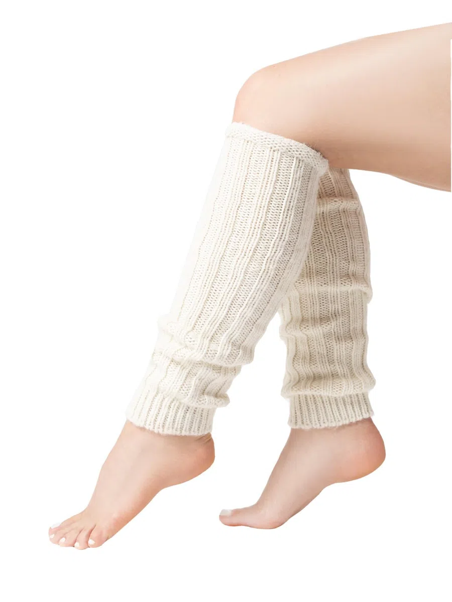 Alpaka Stulpen Damen - Leg Warmers Mit 50% Wollanteil Und 10% Alpaka Wolle - Wollstulpen Flauschig Weich Mit Schönem Grobstrick-muster - One Size, Geeignet Für Damen Und Teenager Stulpensocken