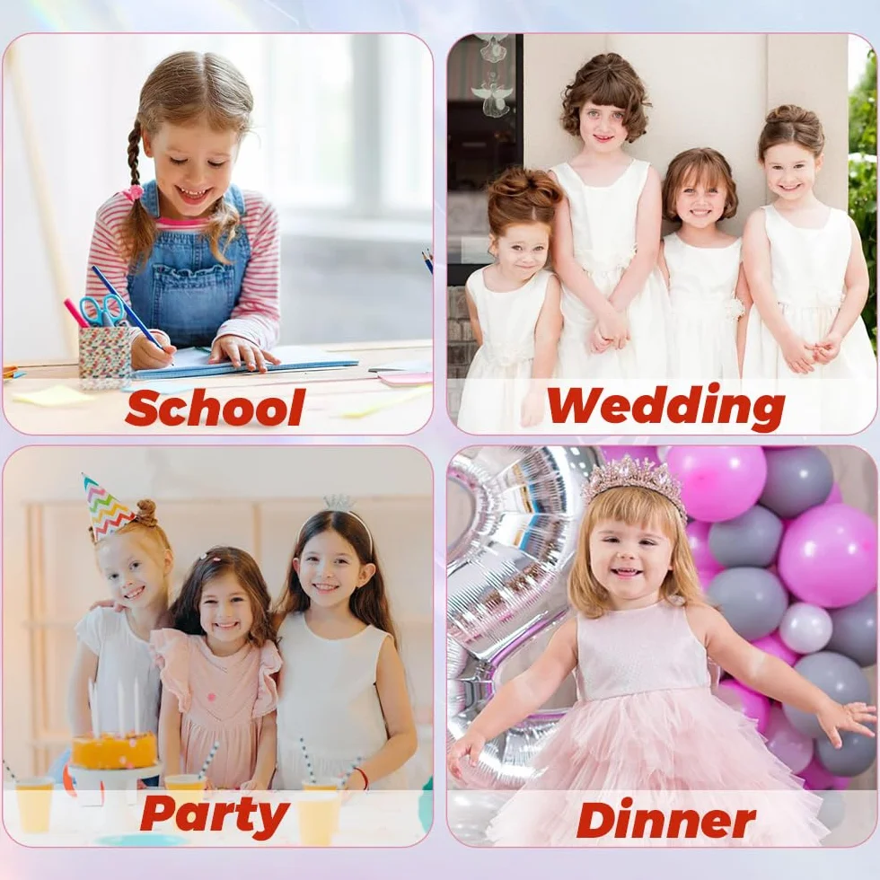 Mädchen Mary Jane Glitzer Prinzessin Schuhe Karneval Party Hochzeit Kinder Party Halbschuhe Flache Schuhe für Weihnachten Geburtstag Schulschuh Silber EU33
