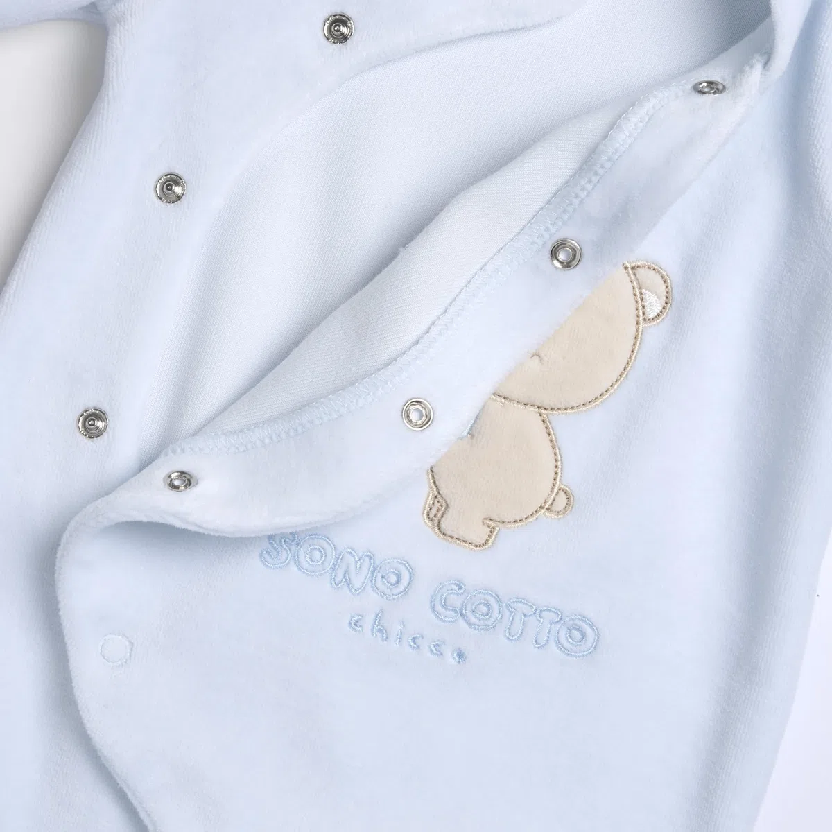 Chicco, Babystrampler Aus Warmem Und Weichem Nicki, Mit Praktischer Frontöffnung, Ideal Für Den Winter, Babykleidung für 0-24 Monate, Designed in Italy