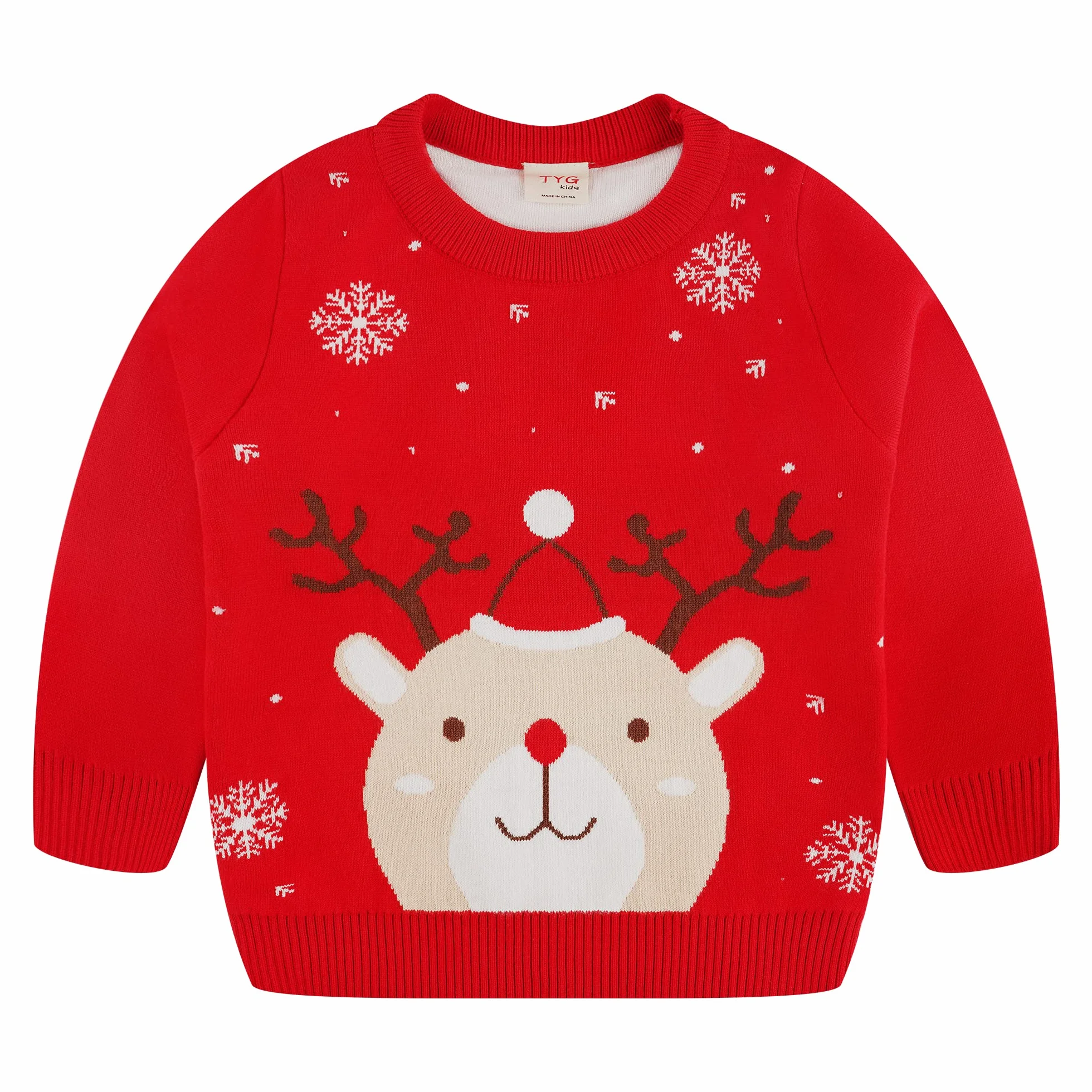 Kinder Rundhals Christmas Sweater Jungen Weihnachtspullover Strickjacken Gestrickt Strickpullover Herbst Winter Langarm Sweater Pullis