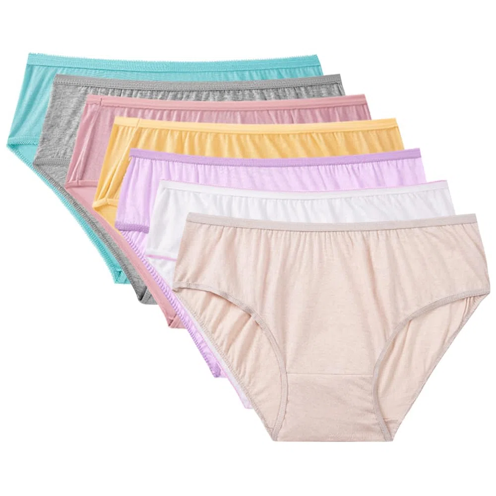 Einweg Unterhosen für Damen, 100% Baumwolle, Mittlere Taille,Einmalslips für Reisen,Krankenhausaufenthalte,Einwegunterwäsche(10er-Pack)
