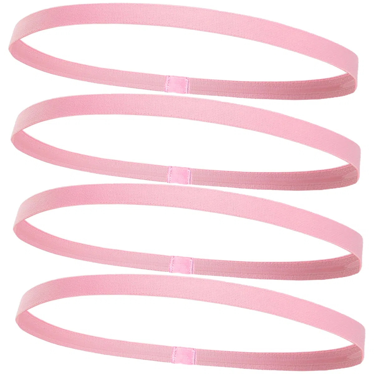 4 Stück Haarband Jungs Sport, Haarband Kinder Jungs Fussball, Elastisches Haarbänders, Rutschfeste Haar Accessoires, für Yoga Fußball Joggen, Fussball (Rosa)