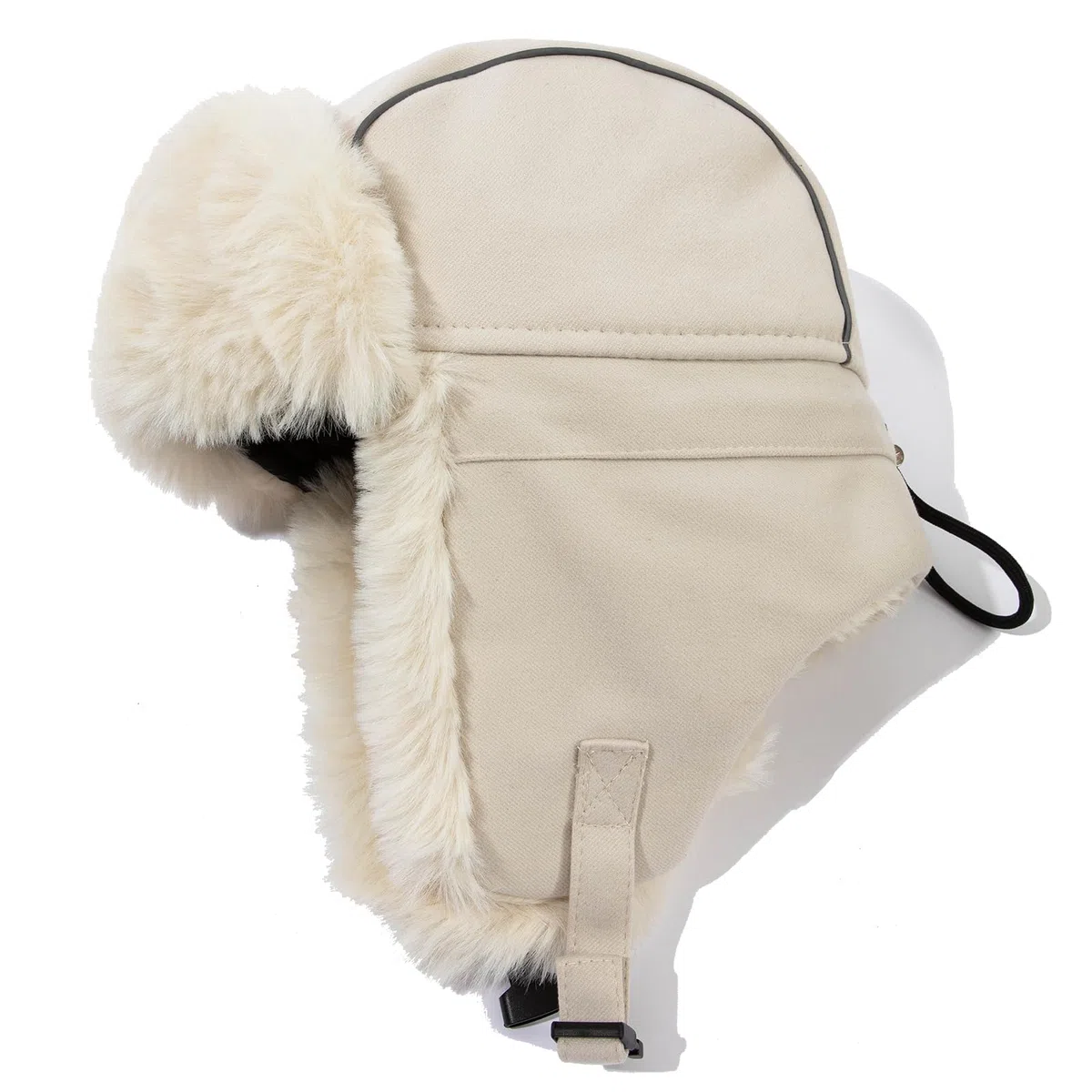 Clakllie Warme Fliegermütze Winddicht Trappermütze mit Kunstpelz Ohrenklappen Outdoor Wintermütze mit Ohrenklappen Unisex Bomber Hut Uschanka Mütze