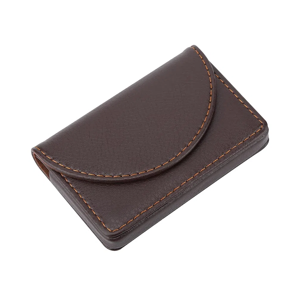 Professionelle Lederbetriebsname -Kartenhalter Hülle Brieftaschen Kreditkarte Inhaber Hülle (Kaffee)