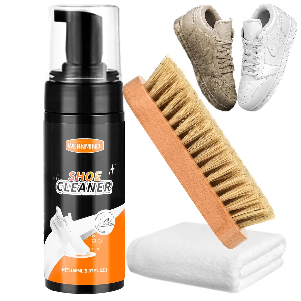 Weißer Schuh Sneaker Reiniger Kit Schaumstoff Stoff Reiniger Tennis Wildleder Reiniger Kit Mesh Stiefel Segeltuch Sportliche Schuh Reinigungs Set