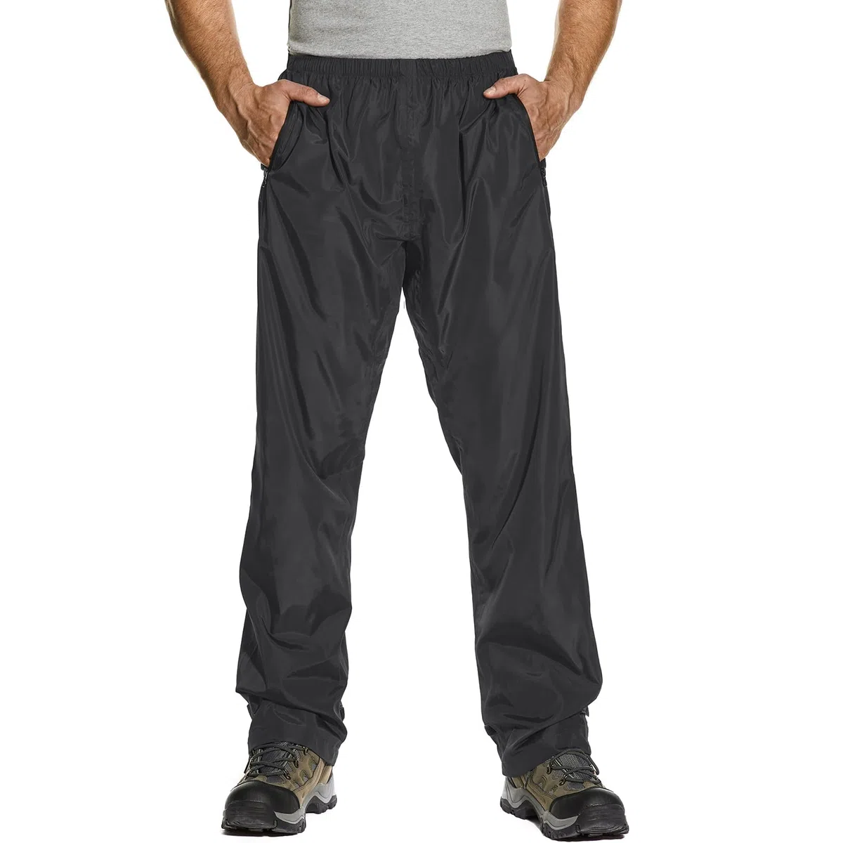 Regenhose Herren Fahrrad Leichte wasserdichte Winddichte Outdoorhose zum Wandern Camping Trekkinghose Motorrad Regenhose