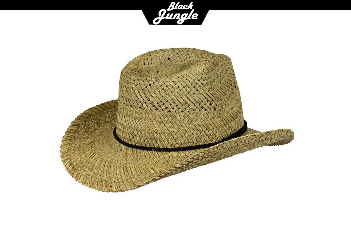 Black Jungle Delano Strohhut Natur Sommerhut Havanna Hut Unisex Bogart Fedorahut