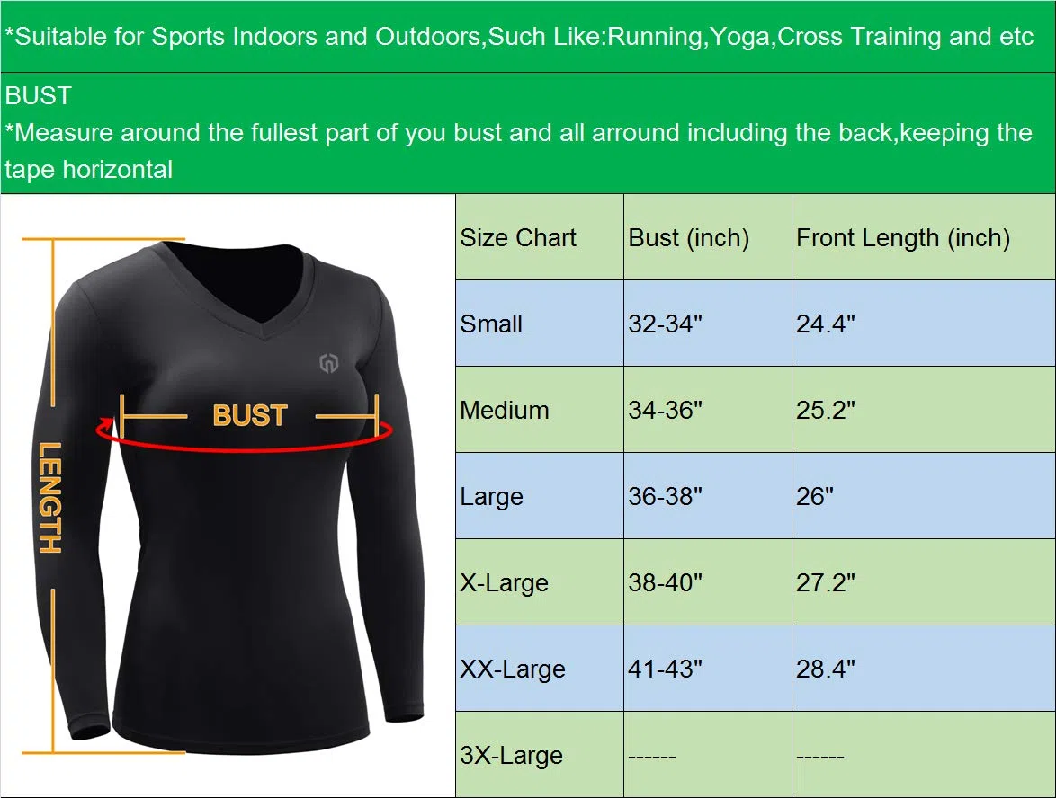 Neleus Damen Athletic Yoga-Shirt (3er Pack)