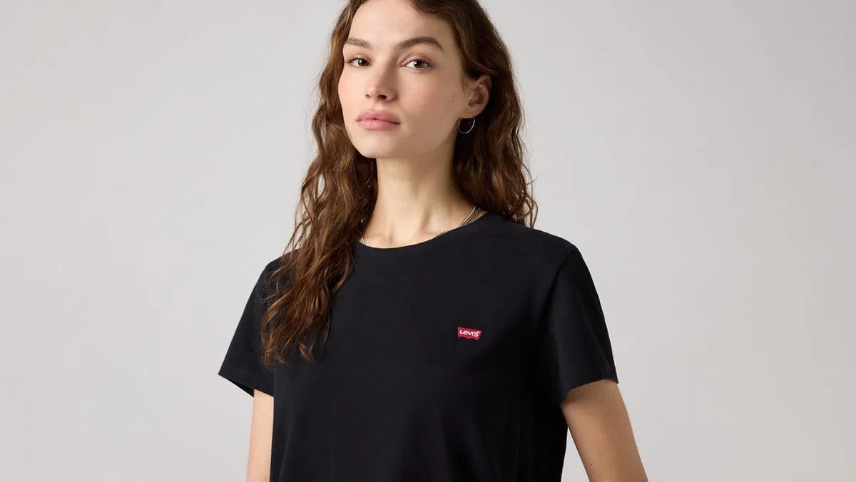Levi's Damen The Perfect Tee T-Shirt, Large Batwing